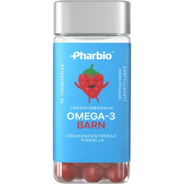 Pharbio Omega-3 Barn Kapsel 70st