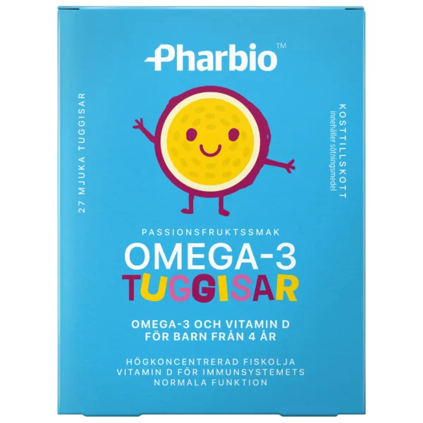 Pharbio Omega-3 Gelétuggisar 27st